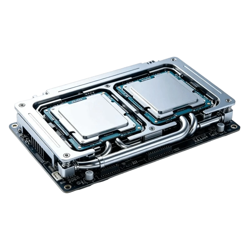 Dual-CPU Integrated Liquid Cooling Module