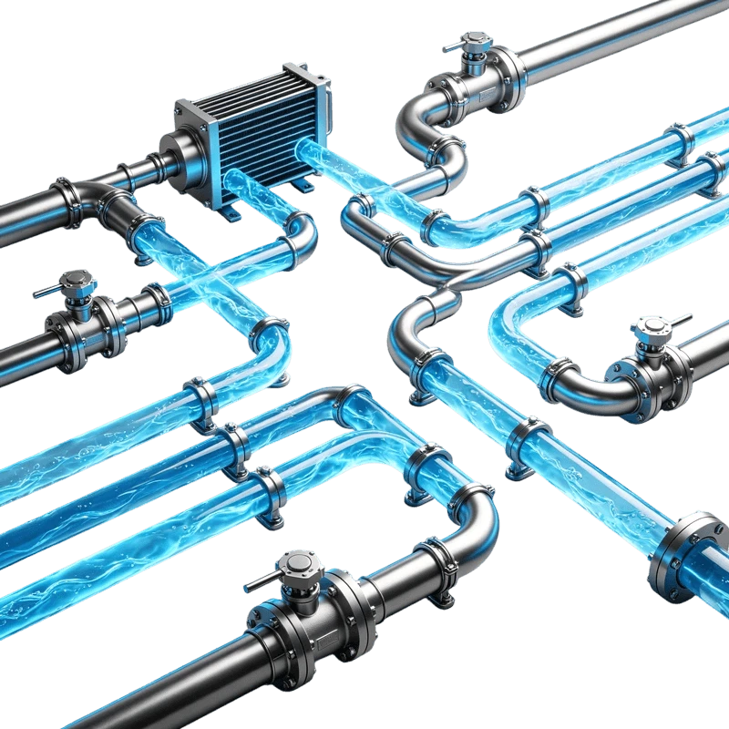 Liquid Cooling Pipeline Network